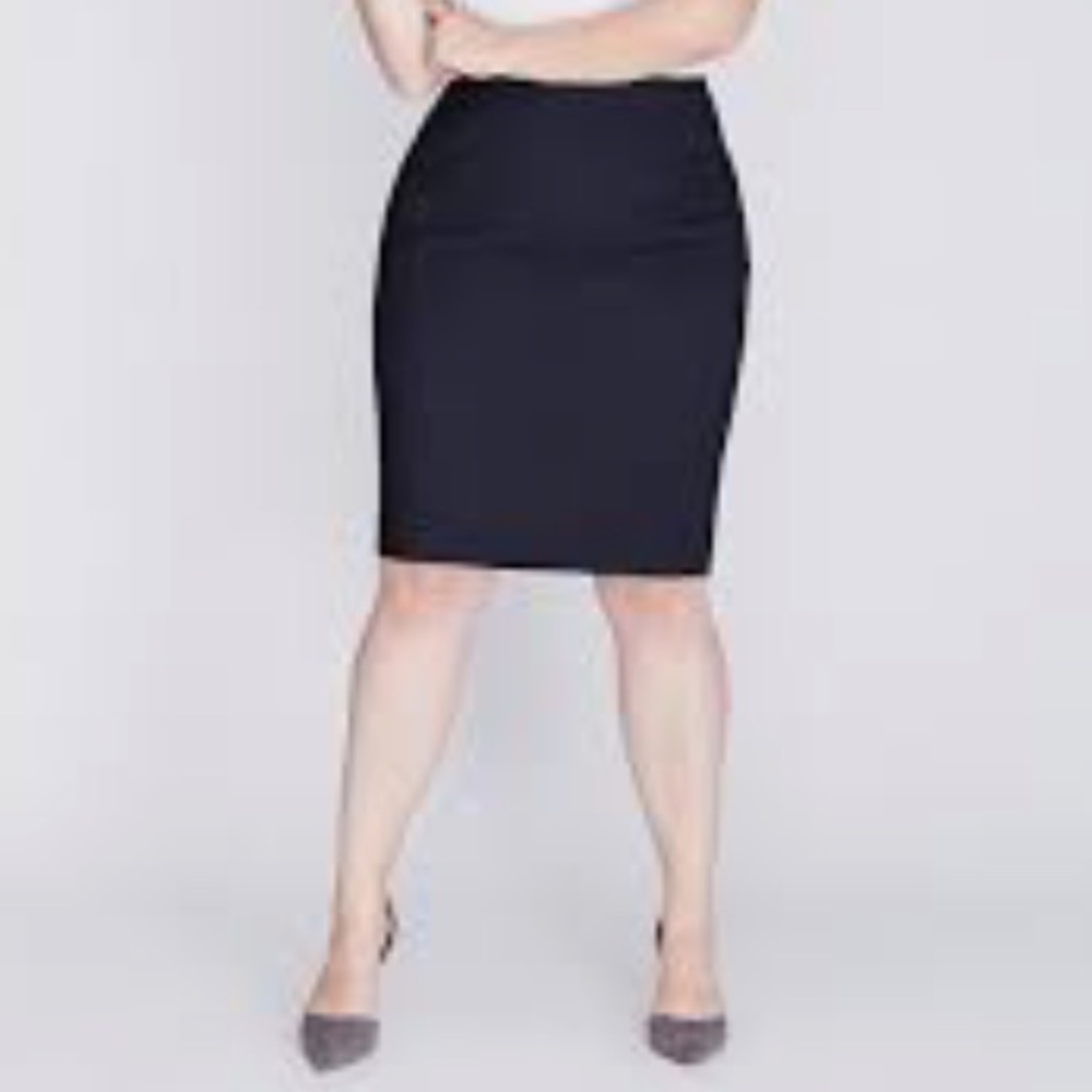 Lane Bryant Refined Denim pencil skirt Stretch 24